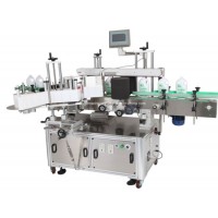 Two Double Sides Flat Bottle Labeling Machine