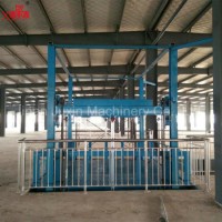 500kg Good Quality Fixed Vertical Guide Rail Elevators Hydraulic Warehouse Cargo Lift Price