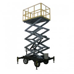 Mobile Electric Aerial Scissor Self-Propelled Working Scissor Lift Platform图1