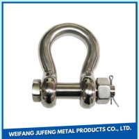 Hardware Stainless Steel Large Dee Shackle with Pin