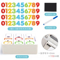 Preschool Toys Early Education Cognitive Arithmetic Card for Kids图1