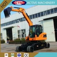 9Ton Excavator with Wheel Crawler Design