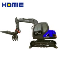 7.5t Excavator Mounted Sleeper Changer Attachment Machine