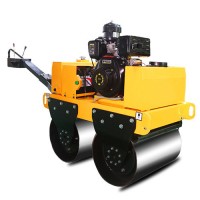 New Design High Quality Walking Behind Double Steel Wheel Vibratory Road Roller for Asphalt Comactio