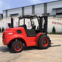 3tons 3.5tons 4WD Diesel Mini Forklift  4WD Terrain Rough Diesel Forklift with Yanmar Engine for Sal