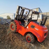 Forload 3tons/3.5tons/4tons/5tons 4WD All Rough Terrain Diesel Forklift for Sale