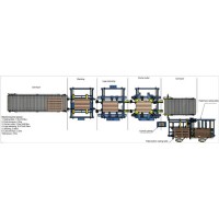 Manual Block Wood Pallet Nailing Production Line for Sale