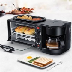 Electric Breakfast Toaster Automatic Multifunctional Electric Bread Baking Oven Frying Pan with Coff图1