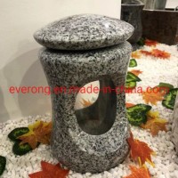 Cheap Polished Grey/Black /Red/White Granite Stone Flower Vase for Gravestone