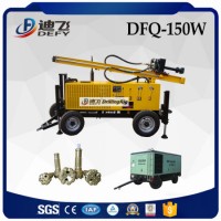 150m Dfq-150W DTH Hammer Water Well Drilling Machine for Hard Rock