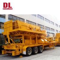 Mobile Stone Rock Ore Cone Crusher Plant Crushing Machine