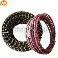 Rubber and Plastic Diamond Wire for Granite Marble Quarry and Concrete Cutting