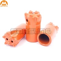 32-45mm Top Hammer Stone Quarrying Tool Small Hole Blasting Tapered Rock Drilling Bit