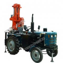 200 Meter Mobile Pneumatic Tractor Water Well Drilling Rig图1