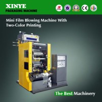 Plastic Film Blowing Machine with 2-Color Flexo Printing Machine
