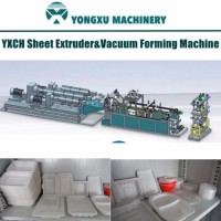 Yxch Plastic Extruder & Vacuum Machine in-One  Extruding and Vacuum Forming One Step Machine  Vacuum