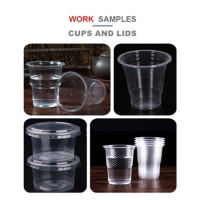 Automatic High Speed Plastic Coffee Cup Lid Cover Flat Tray Fruits Packing Box Vacuum Thermoforming