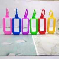 50ml Hand Sanitizier Plastic Bottles Silicone Protection Case Cover Holder