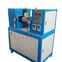 Two-Roll Rubber Laboratory Testing Mill Mixer Stock Blender for HNBR Rubber