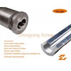 Bimetallic Screw Barrel Bimetal Twin Parallel Screw Cylinder图1