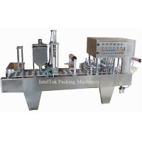 High Efficiency and Precision Fully Automatic Yogurt Water Cup Sealing Machine