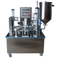 Full Automatic Yogurt Milk Pure Water Cup Liquid Filling Sealing Machine