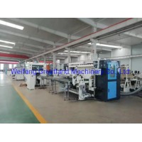 Automatic V-Folded Hand Towel Paper Tissue Making Machine with Full Embossed Pattern