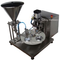 Semi-Automatic Rotary Yogurt Cup Filling Sealing Machine