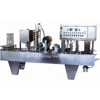 Automatic Aluminum Foil Sealing Food Box  Bowl Filling and Sealing Machine