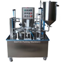 Fully Automatic Jelly Pudding Yogurt Cup Filling Sealing Machine