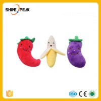 Cute Fruit Vegetable Shape Pet Dog Cat Sound Squeakers Squeaky Toy for Small Dog Chihuahua Dog Chew