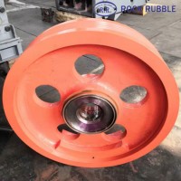 Pulley Fly Wheel / Ductile Grey Iron Cast Steel Sand Casting Foundry