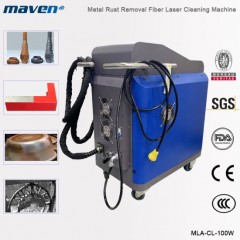 80W 100W Rust Disappear Portable Metal Auto Parts Dust Painting Removal Fiber Laser Cleaning Machine图1