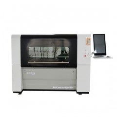 High Precision Small Fiber Laser Gold Silver Metal Cutting Machine Enclosed 15000W Raycus 1mm Titani图1