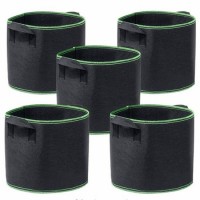 in Stock. Garden Planter Grow Bags 1-300 Gallon Aeration Fabric Pots Container Garden Potato Felt Gr