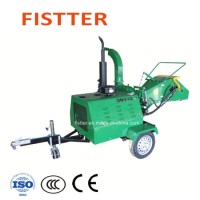 Car Towed 50HP Diesel Engine 8 Inches Hydraulic Wood Chipper