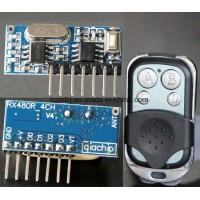 4 Channels Decode Receiver Module with Learning Button Pair with Abcd Button Remote