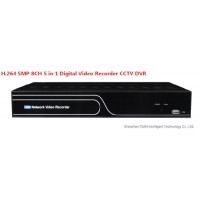 1 HDD H. 264 5MP 8CH Hybrid HD Five in One Video Recorder CCTV DVR