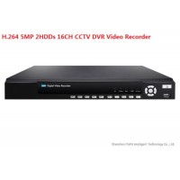 2 HDD 16CH Five in One 5MP CCTV Digital Video Recorder DVR