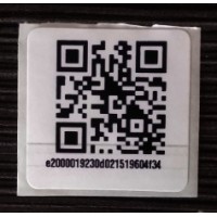 Square Passive RFID Tag with Qr Code