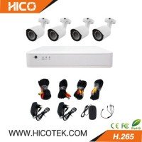 4CH 1080P Hybrid Ahd Bullet Home Security Cameras and DVR Kits CCTV Surveillance Alarm DVR System