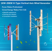 AC-360V Three-Phase 10kw H-Type Vertical Axis Wind Power Turbine