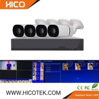 Ai Smart Face Analysis Recognition Poe Camera NVR DVR Kits with Traffic Statistics White and Blackli