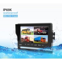 Waterproof 7inch 4CH Monitor for Vehicles