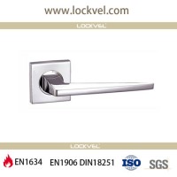 Die Cast Stainless Steel Door Lever Handle on Square Rosette for Commercial Door with En1906 Interte