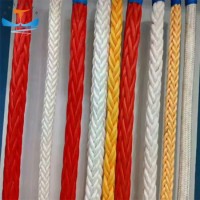 4/6/7/8/9/14 mm Polyamide Mooring Rope 8 Strand Marine Polypropylene Nylon Braided Rope