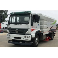 China Sinotruck 8 Tons City Street Cleaning Machine Vacuum Cleaner 11-12cbm Road Special Garbage Swe图1