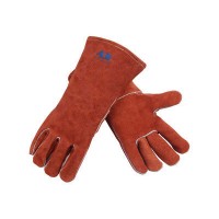 Coffee Split Cowhide Leather Welding Gloves (AP-0808)