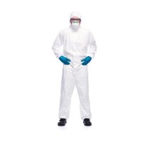 Ready to Ship Ce Full Body Non Woven Protective Clothing Waterproof Medicaldisposable Coverall for I