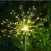 Flower Solar Lights  Outdoor Waterproof Lawn Solar Lights  3 Color Changing Solar Stakes Lights for